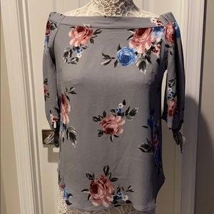 Women’s Floral Off-the-Shoulder Blouse